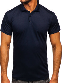 Herren Polohemd Kurzarm Dunkelblau Bolf 8T80