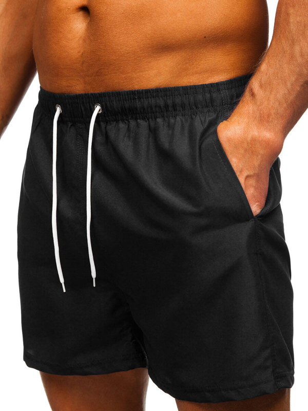 Herren Kurze Hose Badeshorts Schwarz Bolf XL020