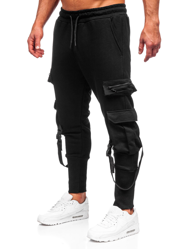 Herren Jogger Pants Cargohose Schwarz Bolf Bolf 6582