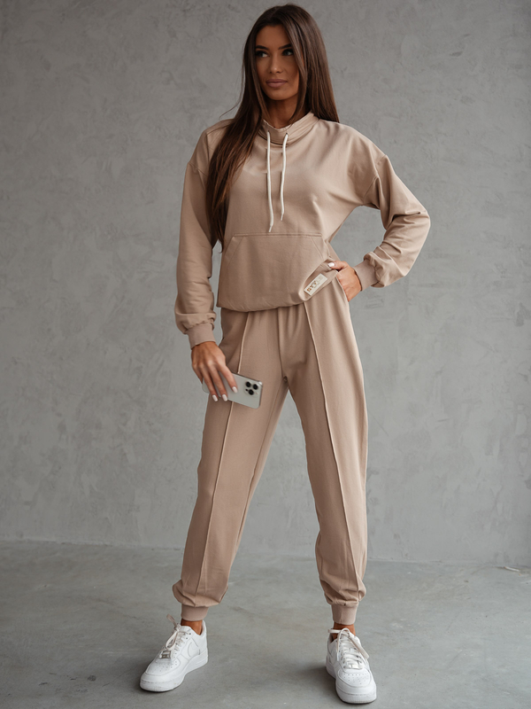 Damen Zweiteiler-Set Beige Bolf 82162