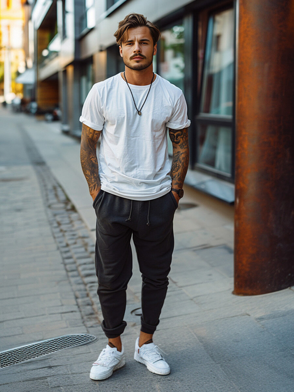 Herren Sporthose Joggers Schwarz Bolf XW01-A2