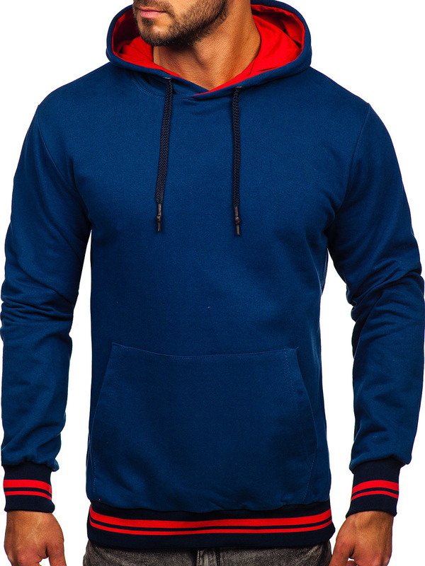 Herren Kapuzenpullover Indigo Bolf 145369