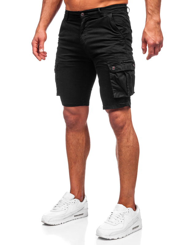 Herren Kurze Hose Cargohose Shorts Schwarz Bolf BB70012