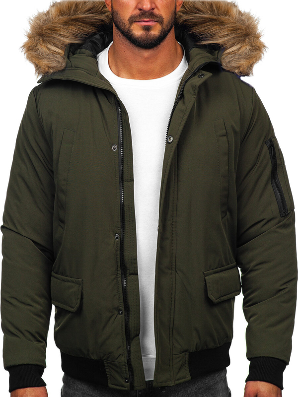 Herren Winterjacke Khaki Bolf 2019A