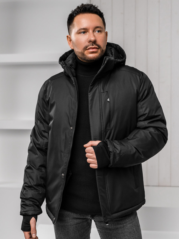 Herren Winterjacke Schwarz Bolf 91M9906A1