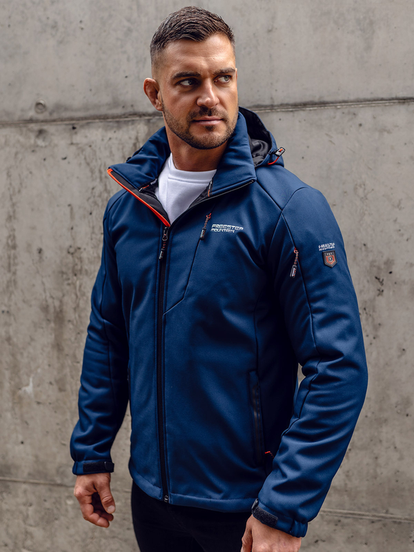 Herren Softshelljacke Dunkelblau Bolf BK122A