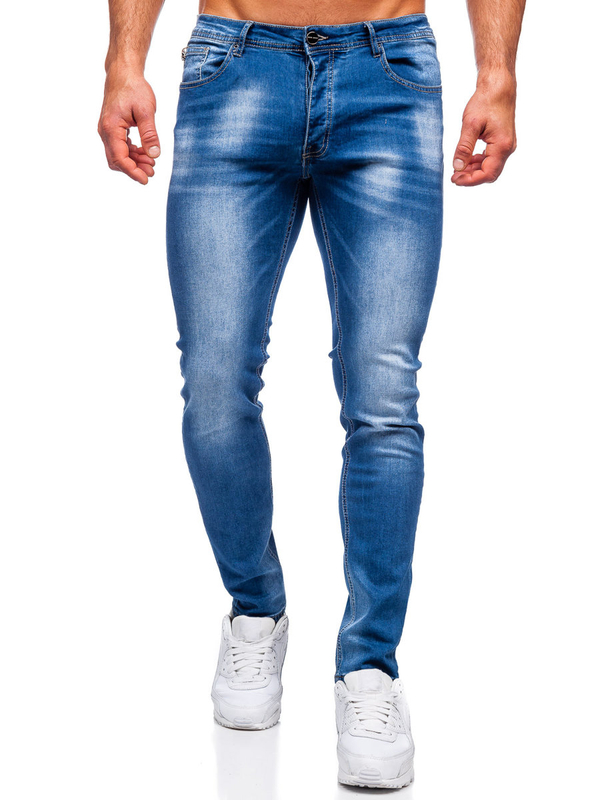 Herren Jeanshose regular fit Dunkelblau Bolf MP019BC