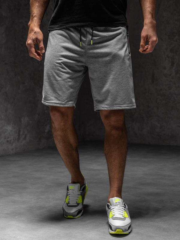 Herren Kurze Sporthose Shorts Grau Bolf 8K287A1