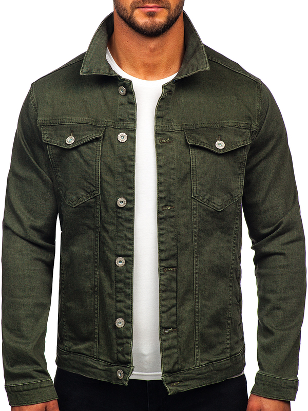 Herren Jeansjacke Khaki Bolf 200