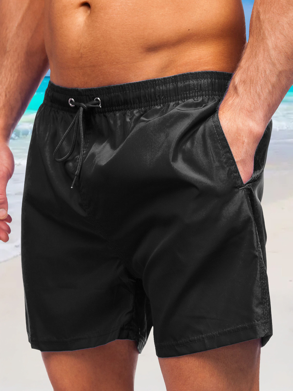Herren Shorts Badehose Schwarz Bolf YW02002