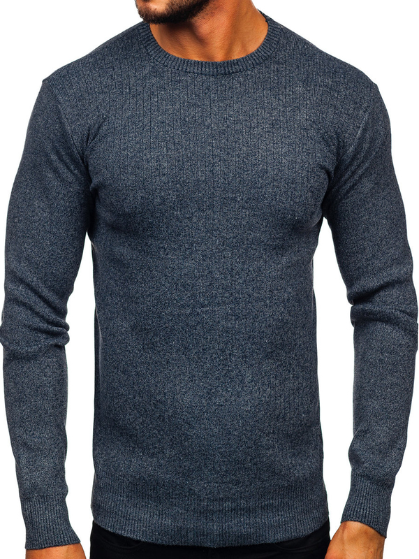 Herren Pullover Dunkelblau Bolf S8309