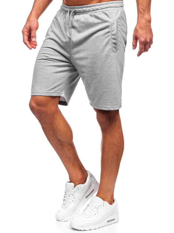Herren Kurze Sporthose Shorts Grau Bolf 8K100