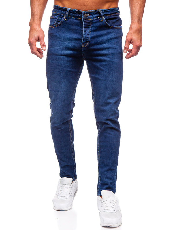 Herren Jeanshose slim fit Dunkelblau Bolf 6290