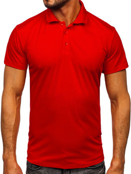 Herren Polohemd Kurzarm Rot Bolf 8T80