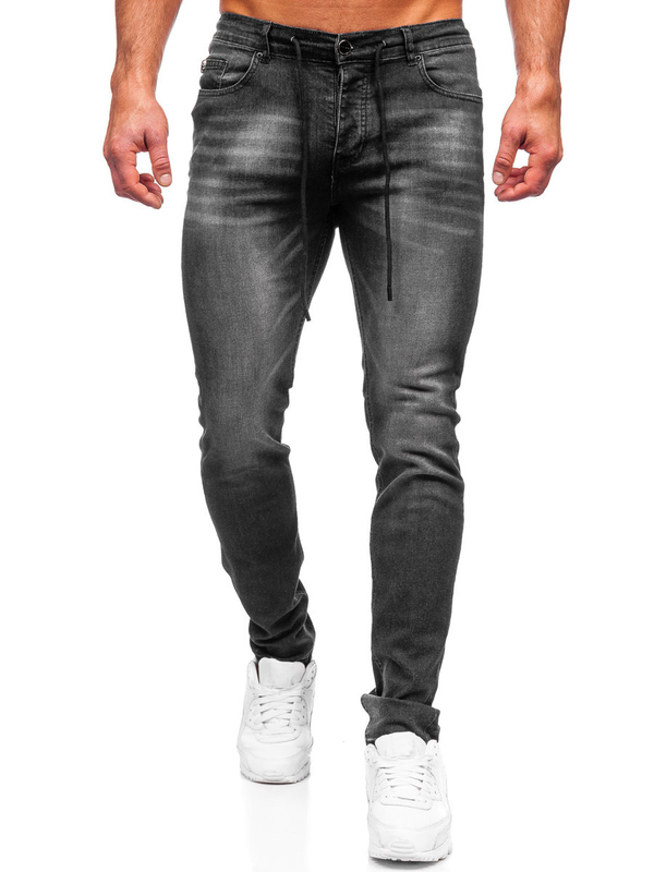 Herren Jeanshose regular fit Schwarz Bolf MP021N