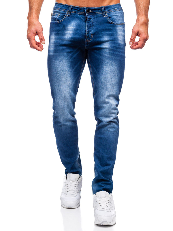Herren Jeanshose regular fit Dunkelblau Bolf MP019B