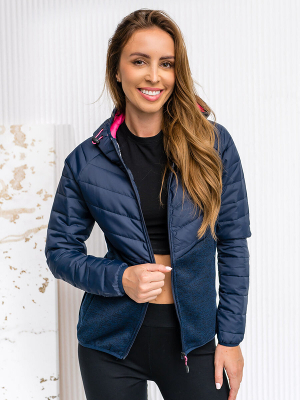Damen Übergangsjacke Sportjacke Dunkalblau Bolf KSW4005A1