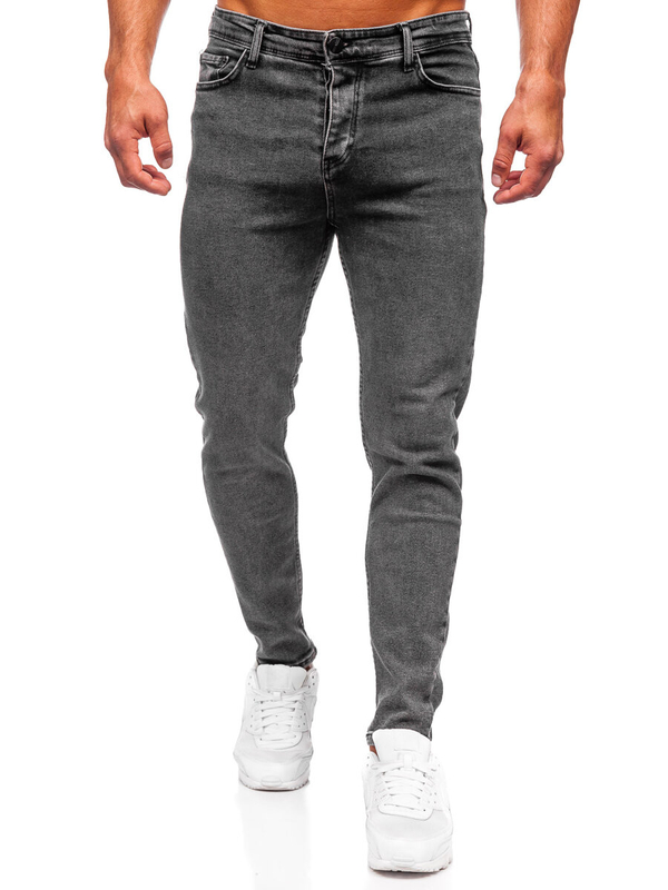 Herren Jeanshose regular fit Schwarzgrau Bolf 6050