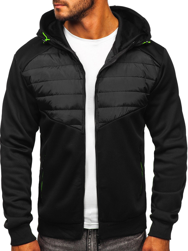 Herren Übergangsjacke Schwarz Bolf KS2232
