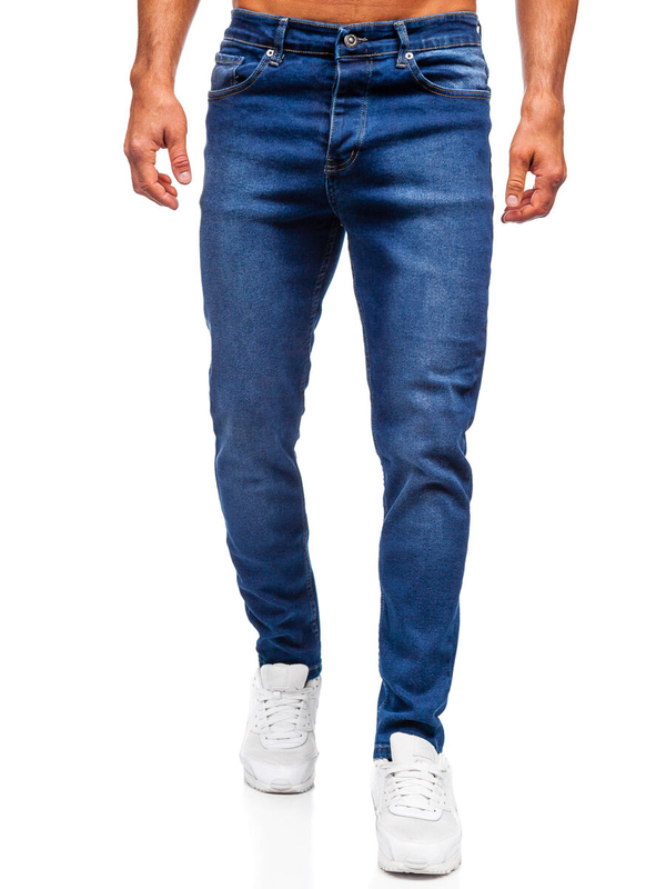 Herren Jeanshose regular fit Dunkelblau Bolf 6710