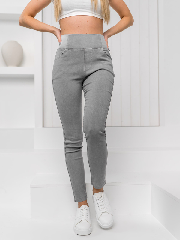 Damen Leggings Jeggings Grau Bolf S111