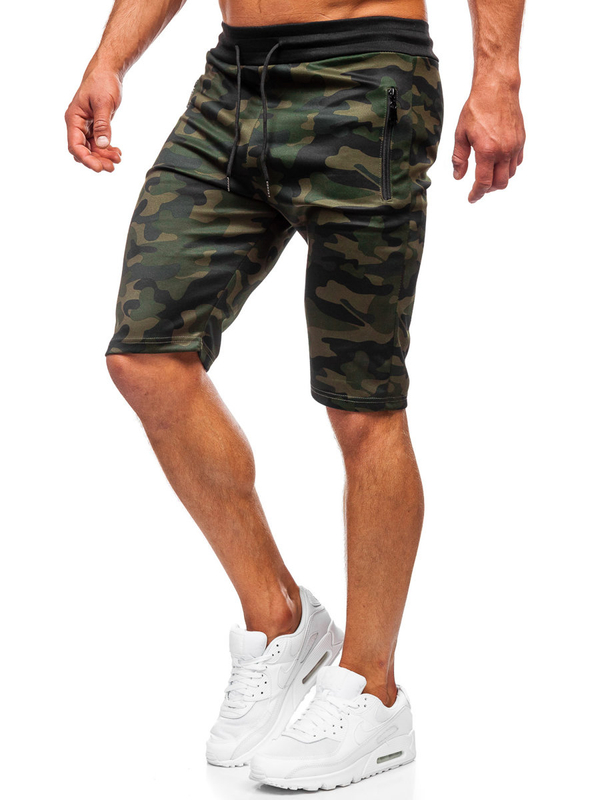 Herren Kurze Hose Camo Shorts Khaki Bolf HL9217