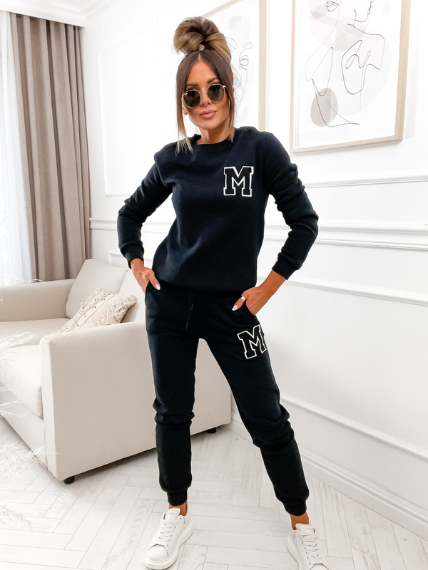 Damen Sport Set Zweiteiler Schwarz Bolf VE22