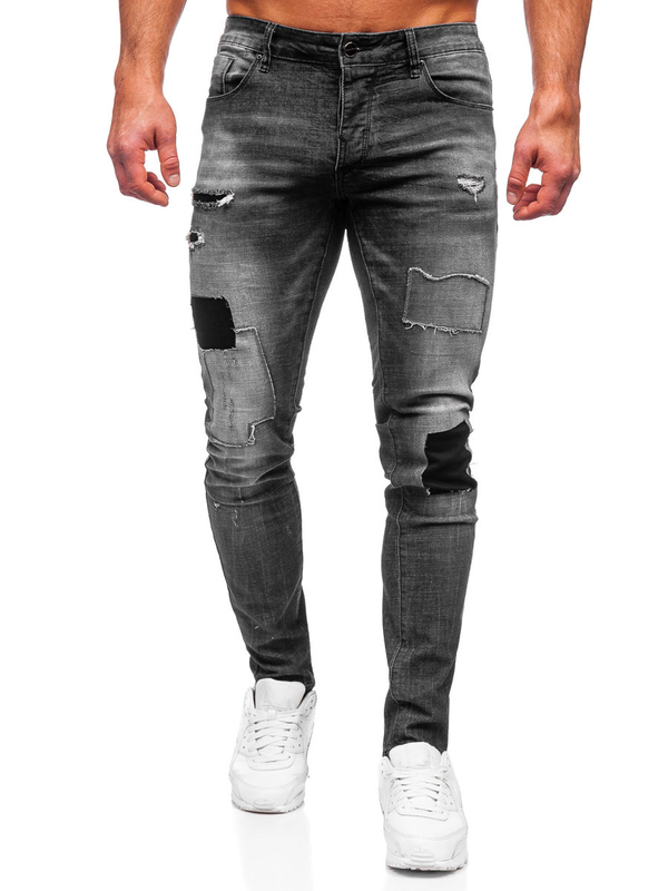 Herren Jeanshose slim fit Schwarzgrau Bolf MP0031G