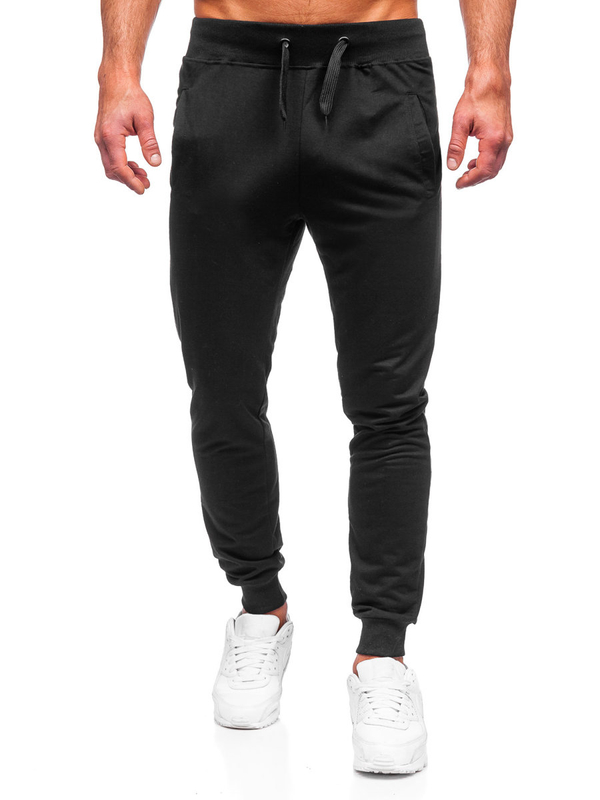 Herren Warme Hose Jogger Pants Schwarz Bolf XW02
