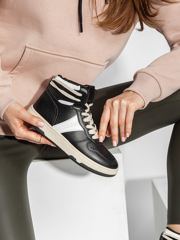 Damen Halbschuhe Sportschuhe Sneakers Schwarz Bolf YD650