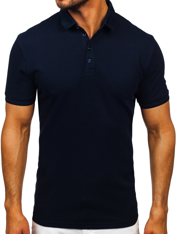 Herren Poloshirt Dunkalblau Bolf 2004