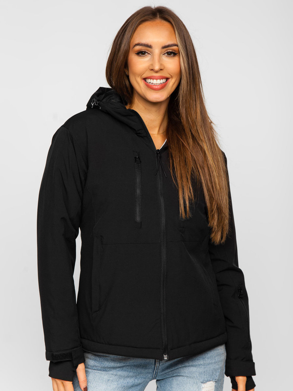 Damen Winterjacke Sportjacke Schwarz Bolf HH012A
