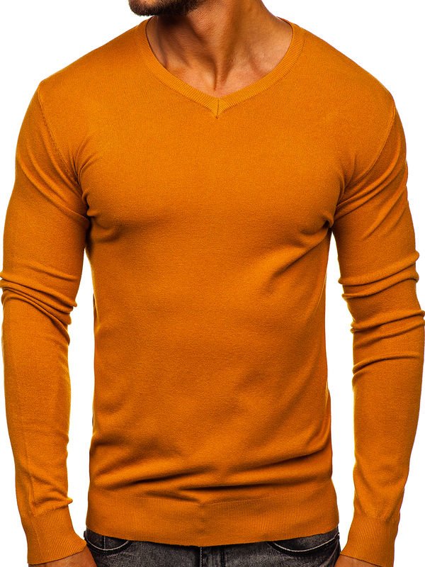 Herren Pullover mit V-Ausschnitt Camel Bolf YY03