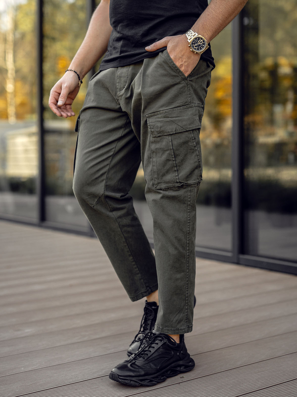 Herren Hose Cargohose Khaki Bolf 77323