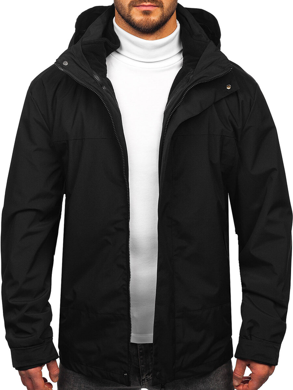 Herren Sportjacke Winter-Frühjahr Schwarz Bolf 5M3262