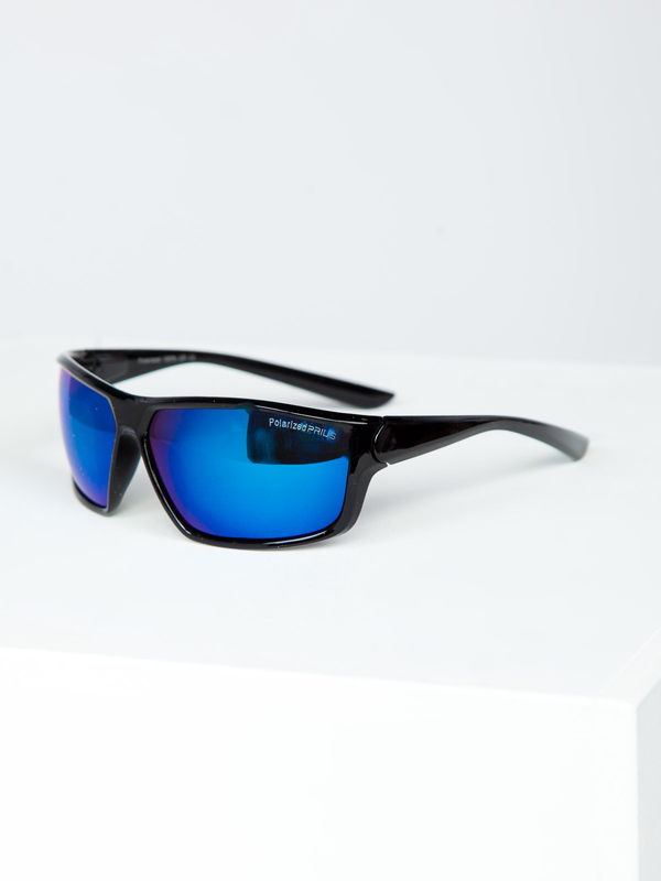 Sonnenbrille Schwarz-Blau Bolf PLS7