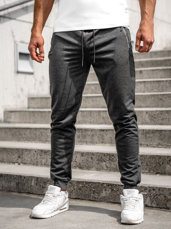 Herren Hose Jogger Pants Schwarzgrau Bolf JX5003A