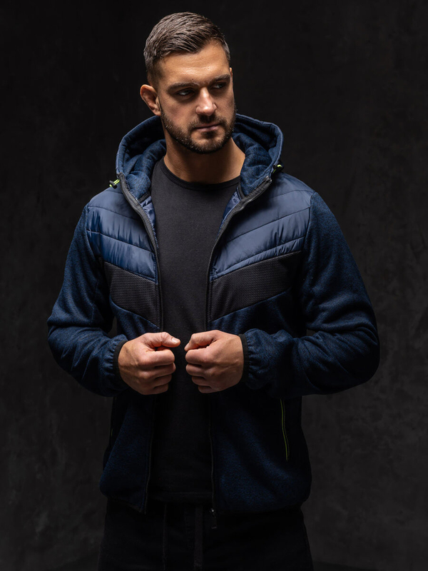 Herren Übergangsjacke Dunkelblau-Grün Bolf BKS2153A1