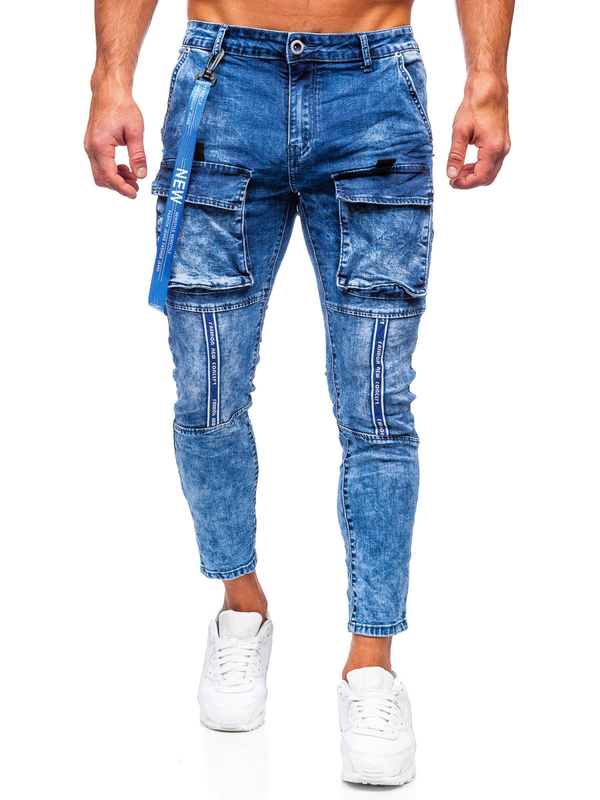 Herren Jeanshose Cargohose Bolf DunkalblauTF145