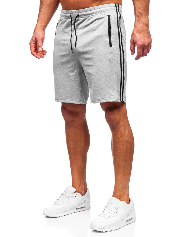 Bolf Herren Kurze Sporthose Shorts Grau 68024