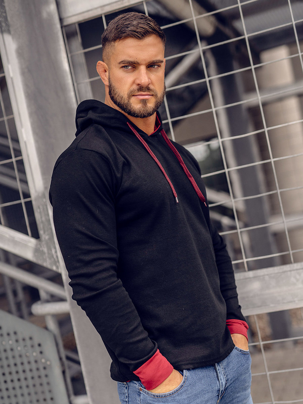 Herren Kapuzenpullover Schwarz Bolf 145380