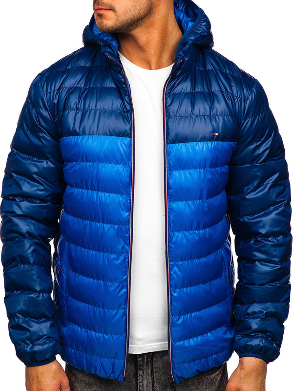 Herren Übergangsjacke Sportjacke Blau Bolf 1908