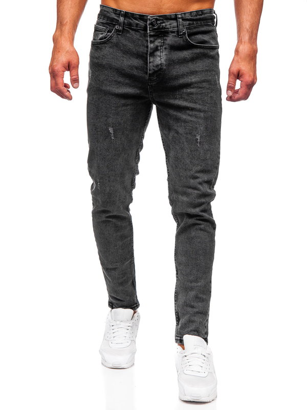 Herren Jeanshose slim fit Schwarz Bolf 6497