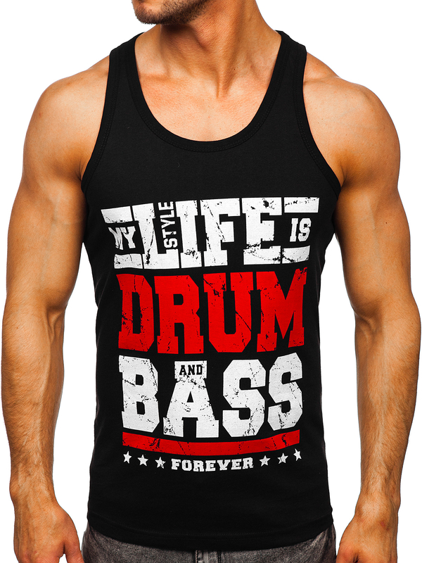 Tank Top Boxing T-Shirt mit Motiv Schwarz Bolf 14832