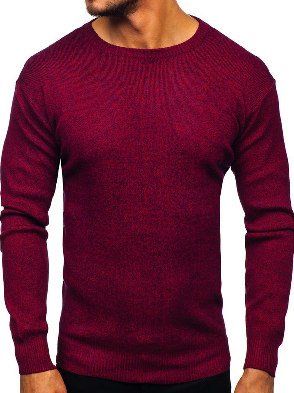 Herren Pullover Weinrot Bolf 8529