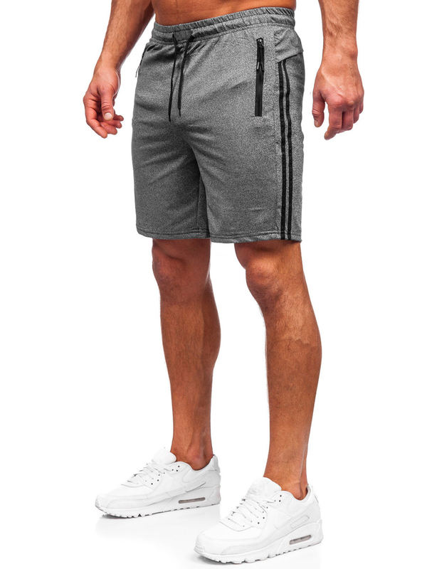 Bolf Herren Kurze Sporthose Shorts Schwarzgrau 68058