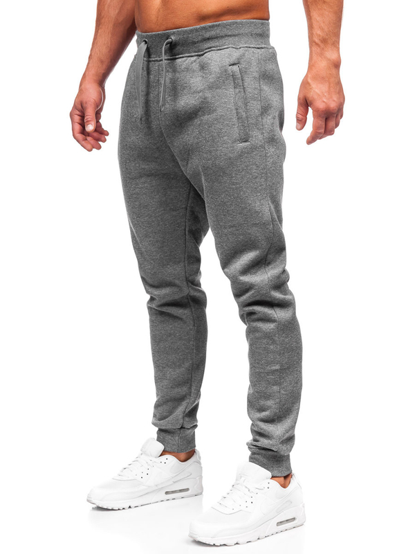 Herren Sweathose Sporthose Joggers Schwarzgrau Bolf XW06