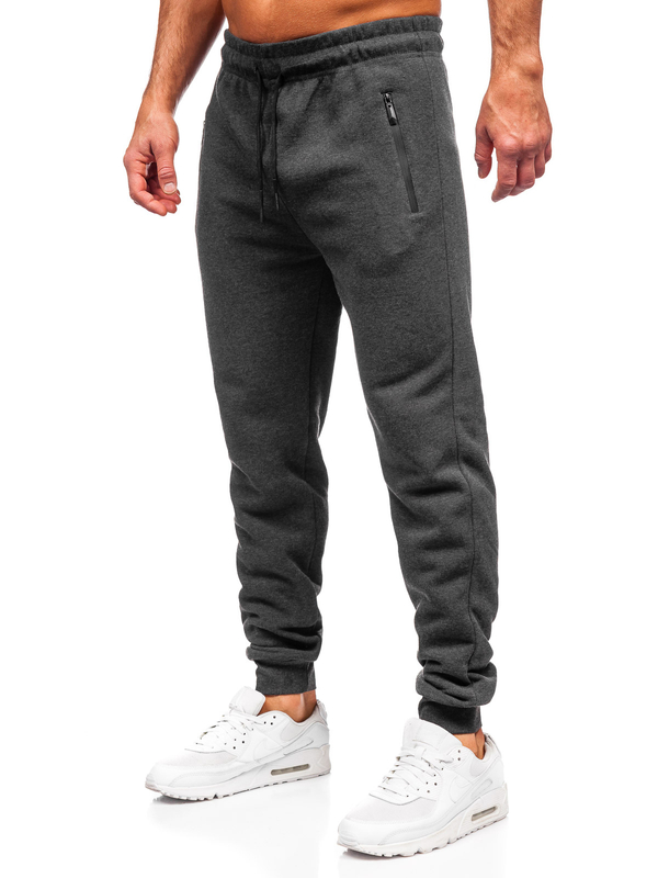 Herren Sporthose Joggers Schwarzgrau Bolf JX6273