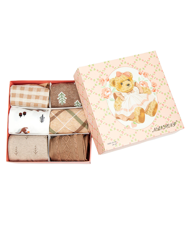 Damen Socken Mehrfarbig M7-6P-1 6 Bolf PACK