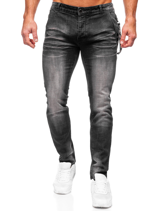 Herren Jeanshose slim fit Schwarz Bolf MP0091N